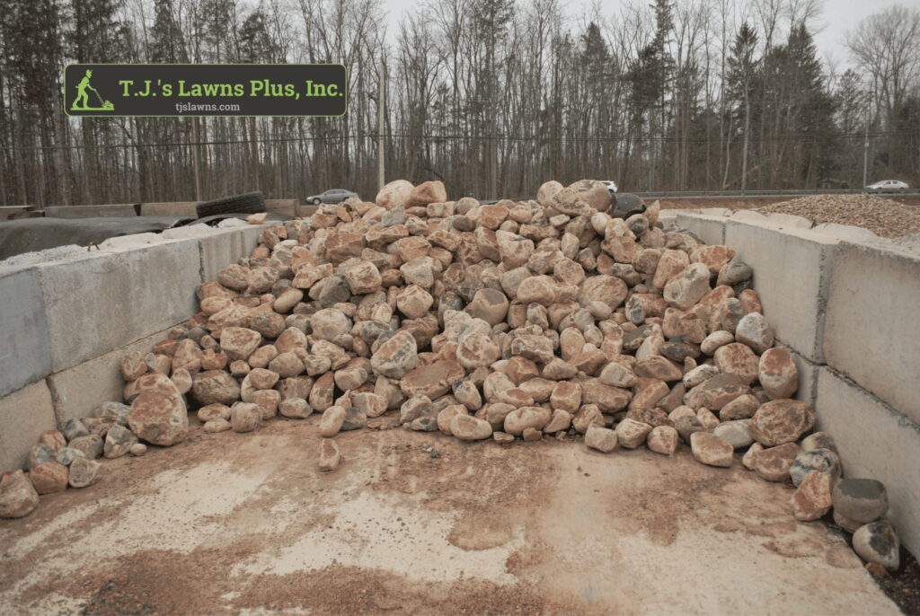 Bulk Stone A-Bay Round Granite Cobbles 4''-18''